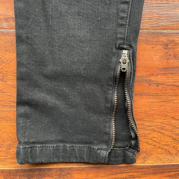 Vince Black Jeans with Zipper Detail - Picture 8 of 9